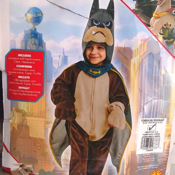 ☆SHIPS ASAP☆NWT DC League League of Super-Pets Toddler Comfywear "Ace" Costume - Picture 8 of 10